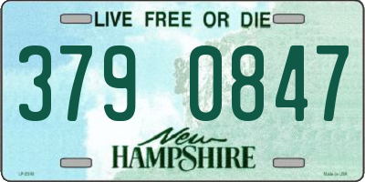 NH license plate 3790847