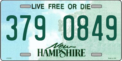 NH license plate 3790849