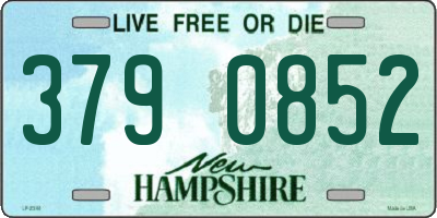 NH license plate 3790852