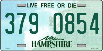 NH license plate 3790854