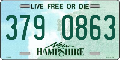 NH license plate 3790863