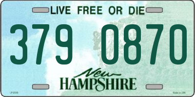 NH license plate 3790870