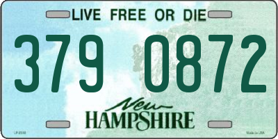 NH license plate 3790872