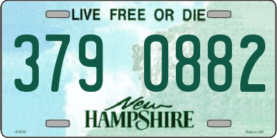 NH license plate 3790882