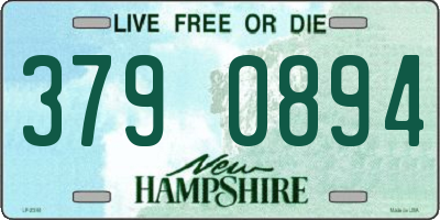 NH license plate 3790894