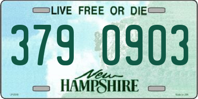 NH license plate 3790903