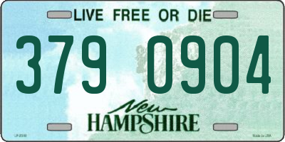 NH license plate 3790904