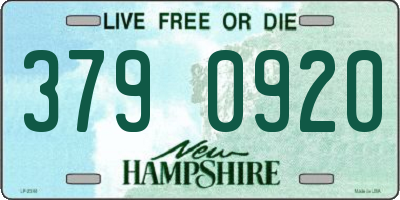 NH license plate 3790920