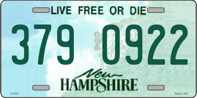 NH license plate 3790922
