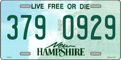 NH license plate 3790929