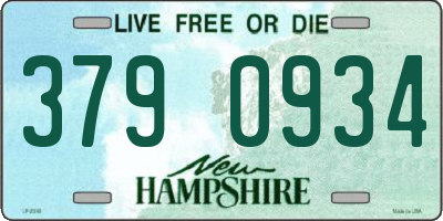 NH license plate 3790934