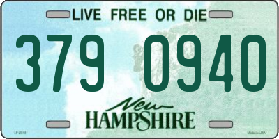 NH license plate 3790940