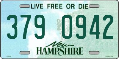 NH license plate 3790942