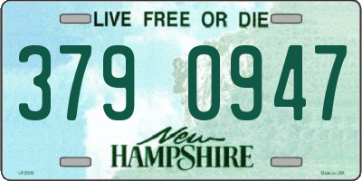 NH license plate 3790947