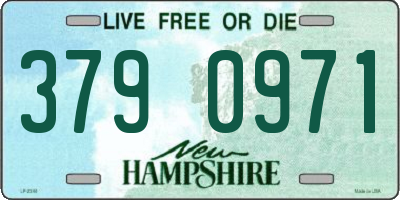 NH license plate 3790971