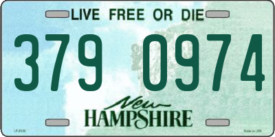 NH license plate 3790974