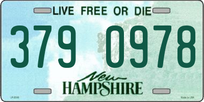NH license plate 3790978