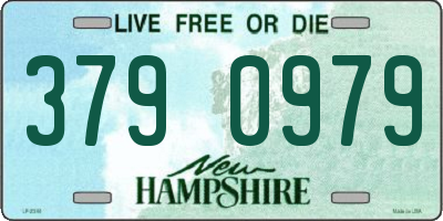 NH license plate 3790979