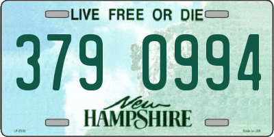 NH license plate 3790994