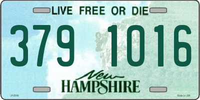 NH license plate 3791016