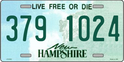 NH license plate 3791024