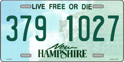 NH license plate 3791027