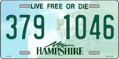 NH license plate 3791046