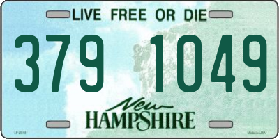 NH license plate 3791049