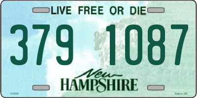 NH license plate 3791087