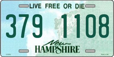 NH license plate 3791108