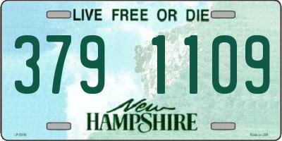 NH license plate 3791109