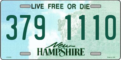 NH license plate 3791110