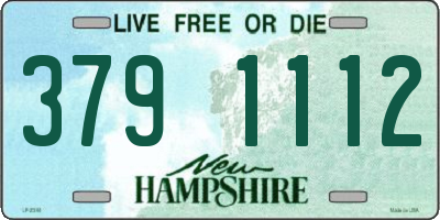 NH license plate 3791112