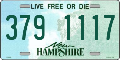 NH license plate 3791117