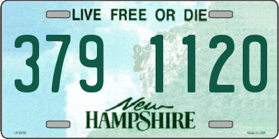 NH license plate 3791120