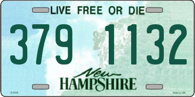 NH license plate 3791132