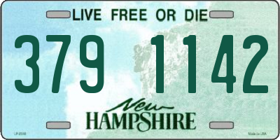 NH license plate 3791142