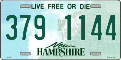NH license plate 3791144