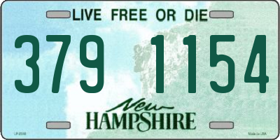 NH license plate 3791154