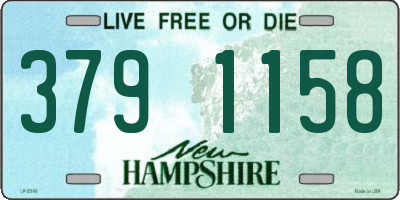 NH license plate 3791158