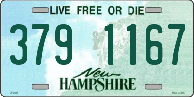 NH license plate 3791167