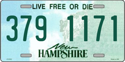 NH license plate 3791171