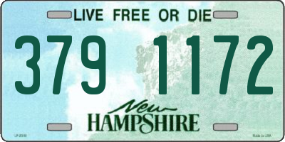 NH license plate 3791172