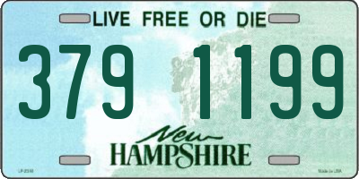 NH license plate 3791199