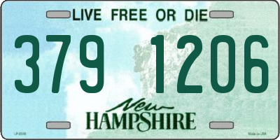 NH license plate 3791206