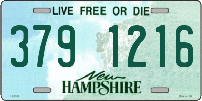 NH license plate 3791216