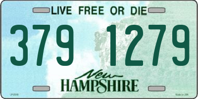 NH license plate 3791279