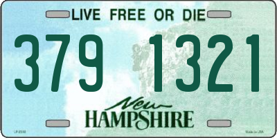 NH license plate 3791321