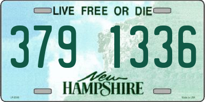 NH license plate 3791336
