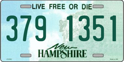 NH license plate 3791351